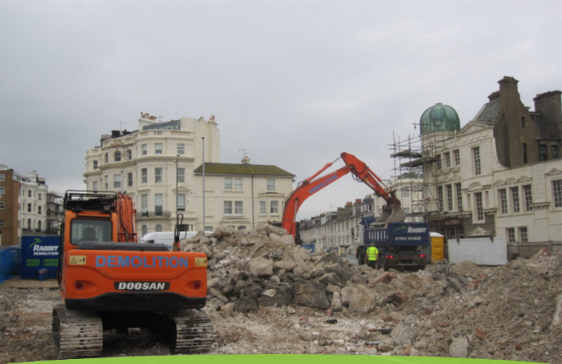 Rabbit demolition site 